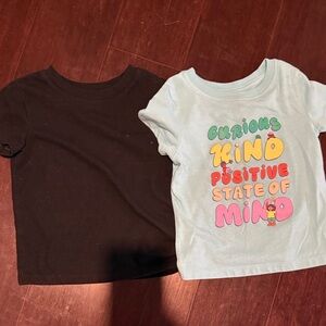 Cat & Jack Light Blue Graphic Tee with Multicolor Lettering